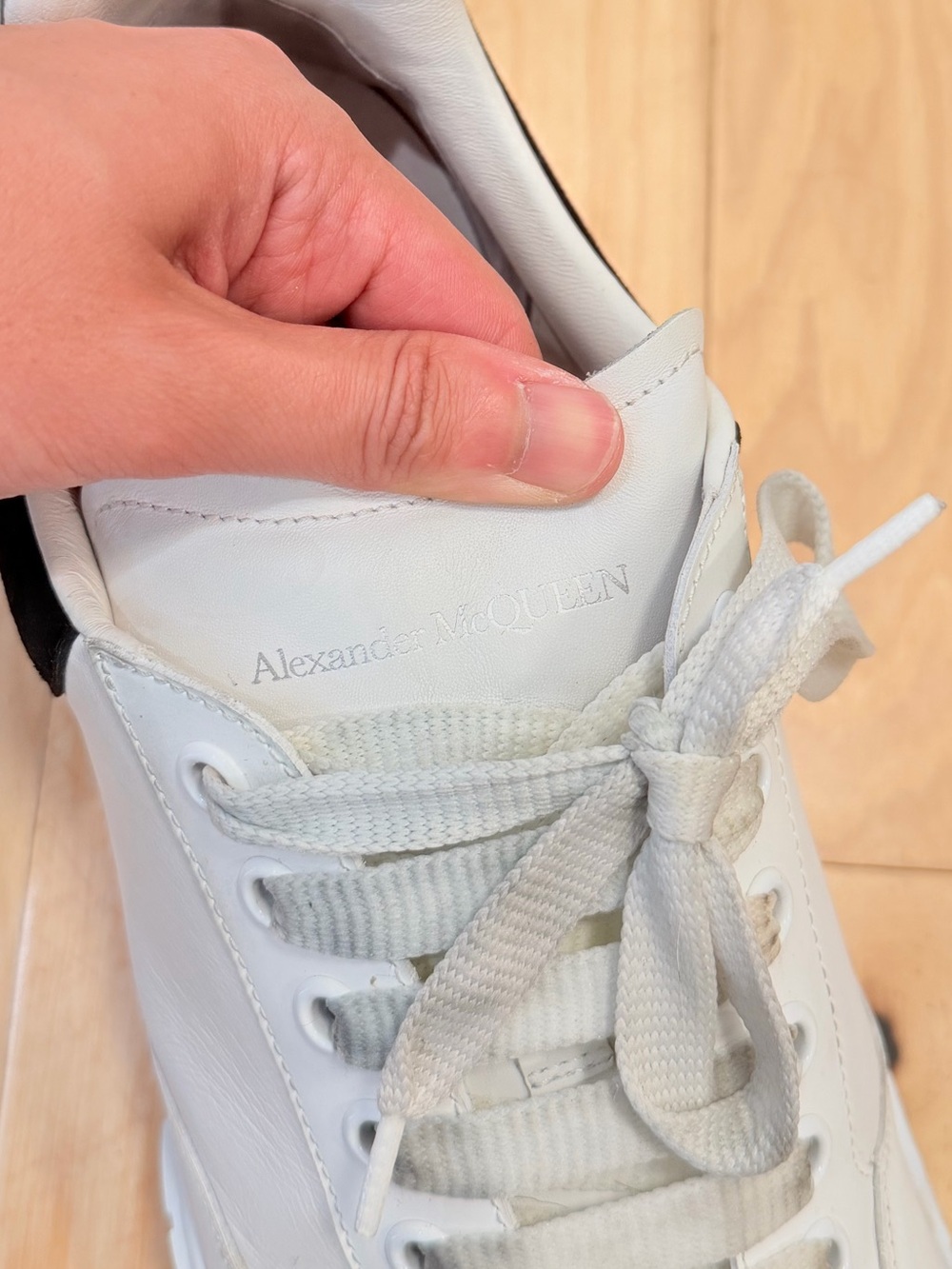 Alexander McQueen Men’s Oversized Court Trainer Sneakers - Picture 7 of 10